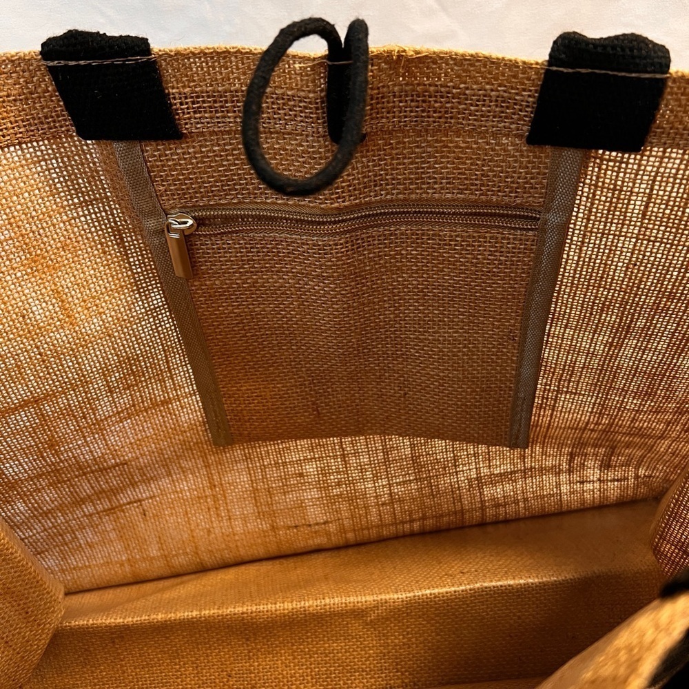 🌷SPRING CLEANING 🌷Hello Weekend Burlap Tote Bag - Picture 2 of 7